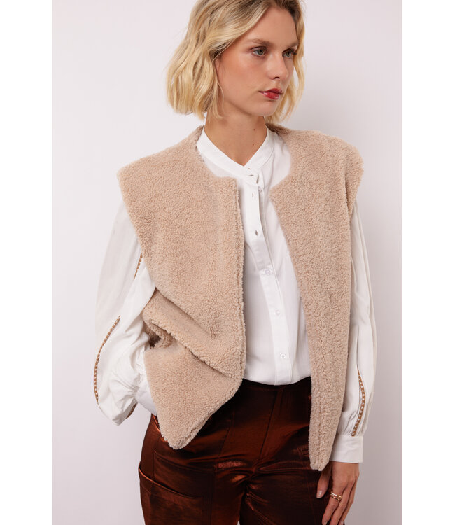 Fluresk Gilet Reese Warm Taupe