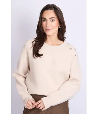 C&S The Label C&S Trui Kirsten Knit Pullover Sand