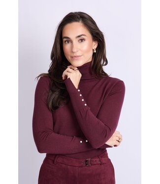 C&S The Label C&S Trui Kalisse Knit Pullover Amarone Cabernet