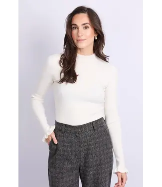 CS The Label C&S Trui Astrid Knit Pullover Wool White