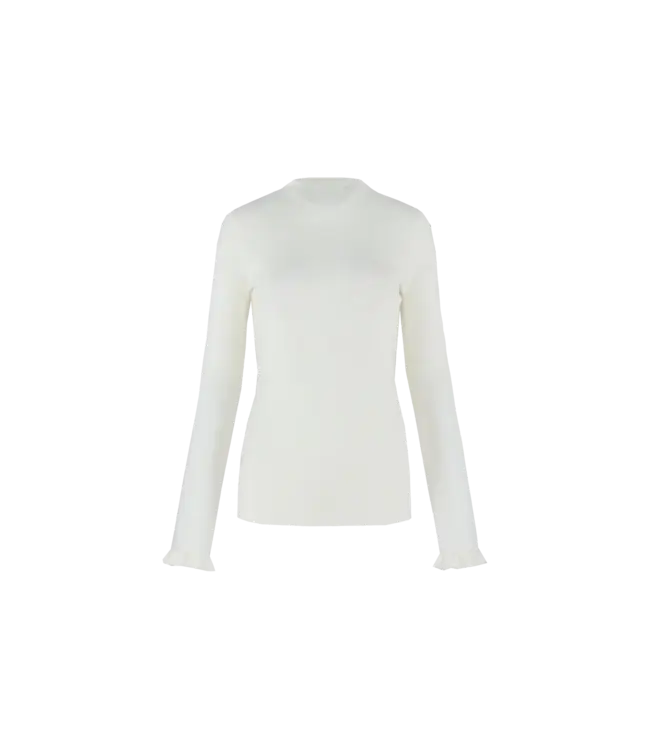 C&S Trui Astrid Knit Pullover Wool White