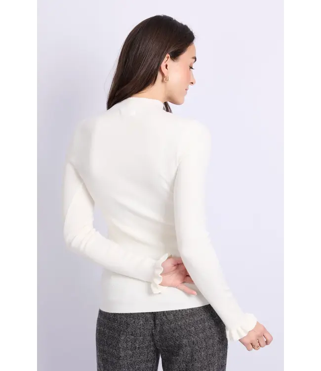 C&S Trui Astrid Knit Pullover Wool White