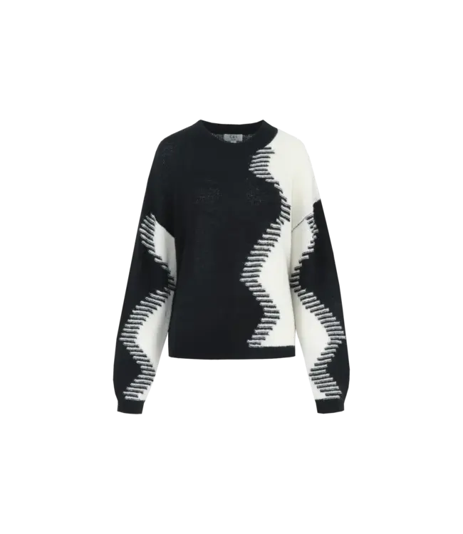 C&S Trui Karly Black / Wool White