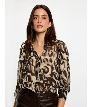 Morgan de toi Morgan Blouse Chleo Black / Grey