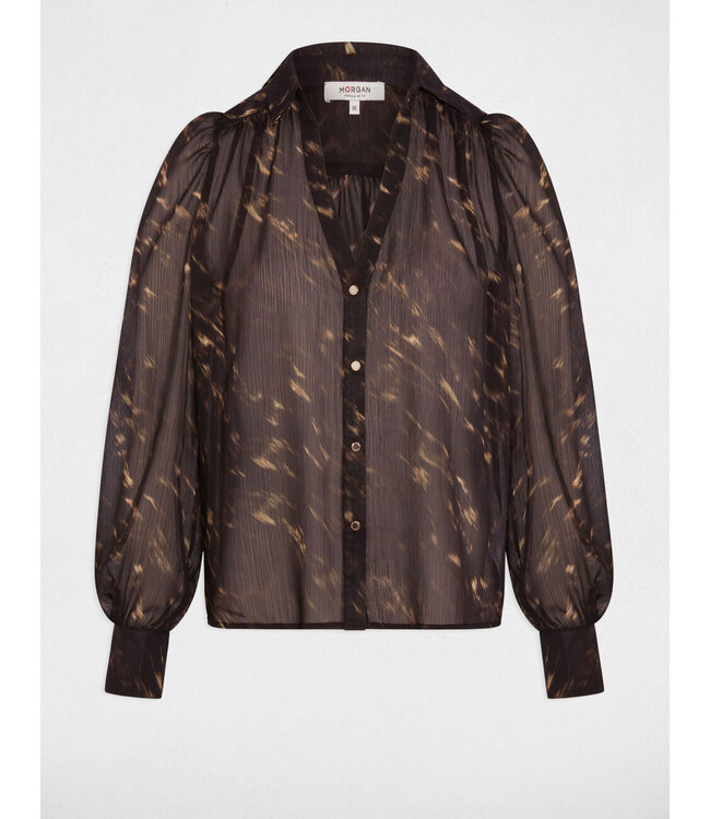 Morgan Blouse Cood.f Black / Camel