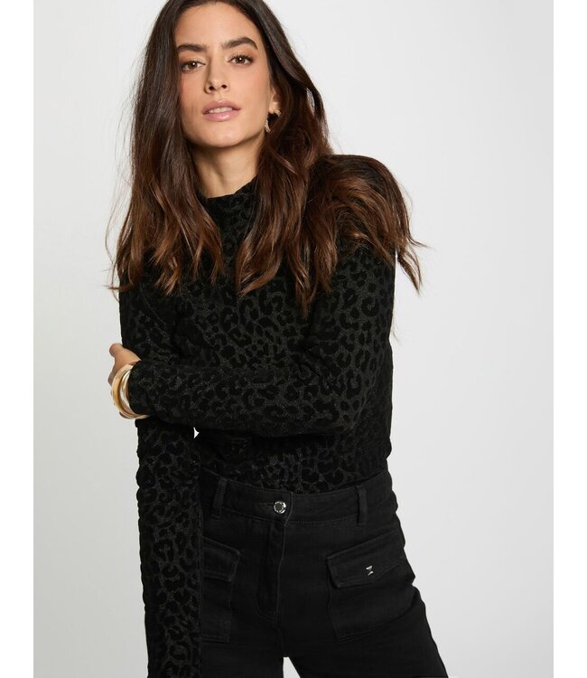 Morgan Top Tweek Black