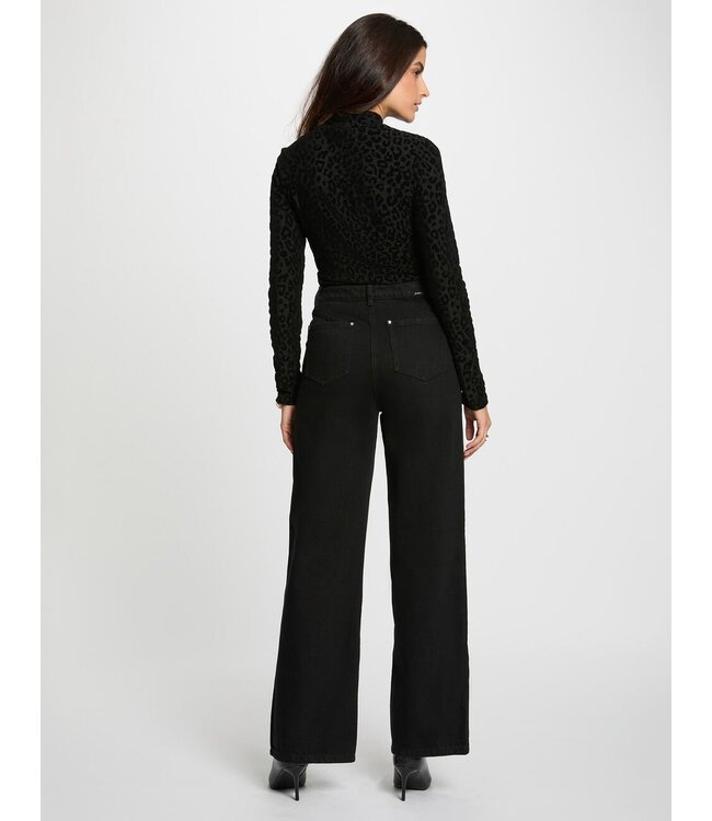 Morgan Top Tweek Black