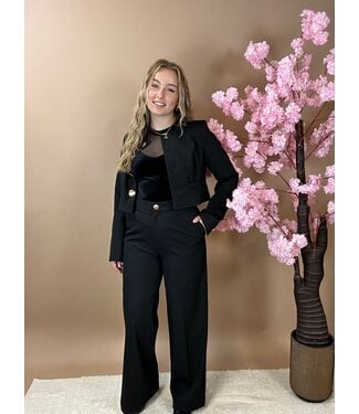 Morgan de toi Morgan Broek Pie.f Black