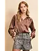 Lofty Manner Blouse Tyra Dark Brown