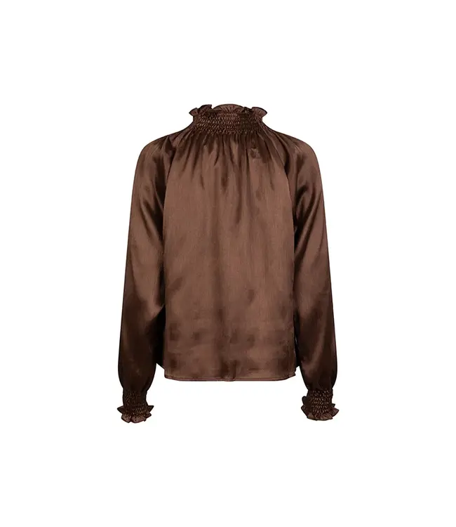 Lofty Manner Blouse Tyra Dark Brown