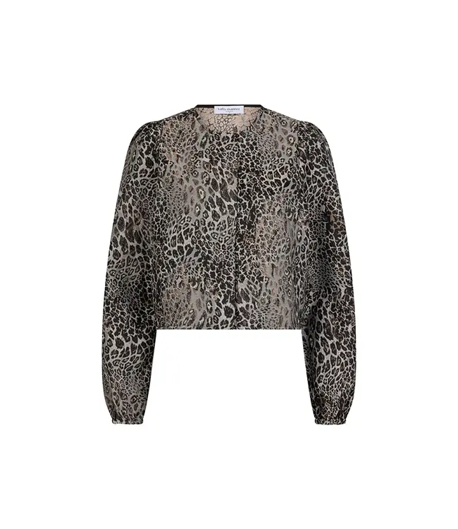 Lofty Manner Blouse Jacket Hedda Leopard Print
