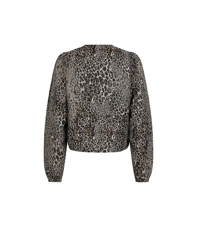 Lofty Manner Blouse Jacket Hedda Leopard Print