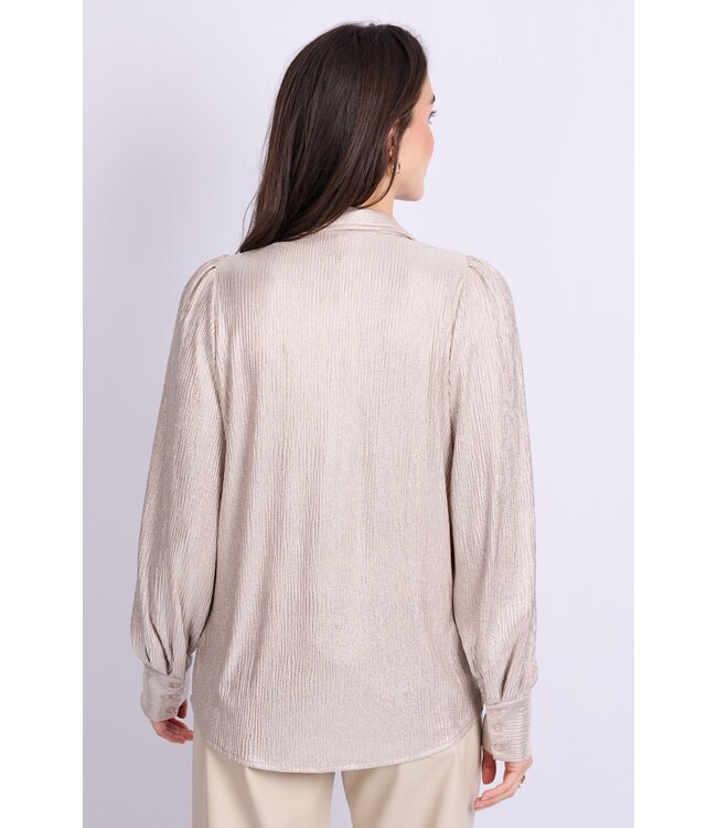 C&S Blouse Laska Sand / Light Gold