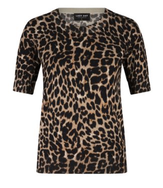Lady Day Lady Day Top Sage Leopard Print