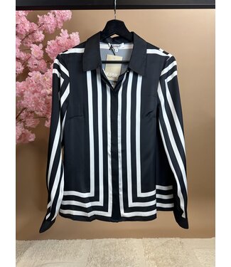 Morgan de toi Morgan Blouse Cline Black / White