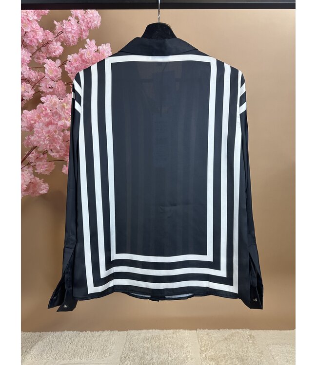 Morgan Blouse Cline Black / White