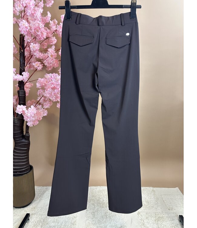 Lady Day Broek Poppy Flared Dark Brown