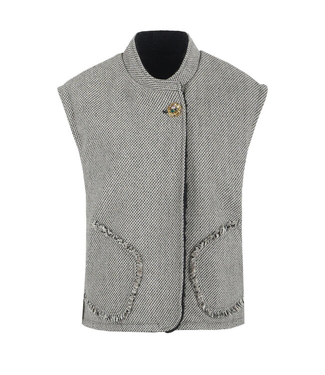 G-maxx Gilet Kamala Black / Olive Green