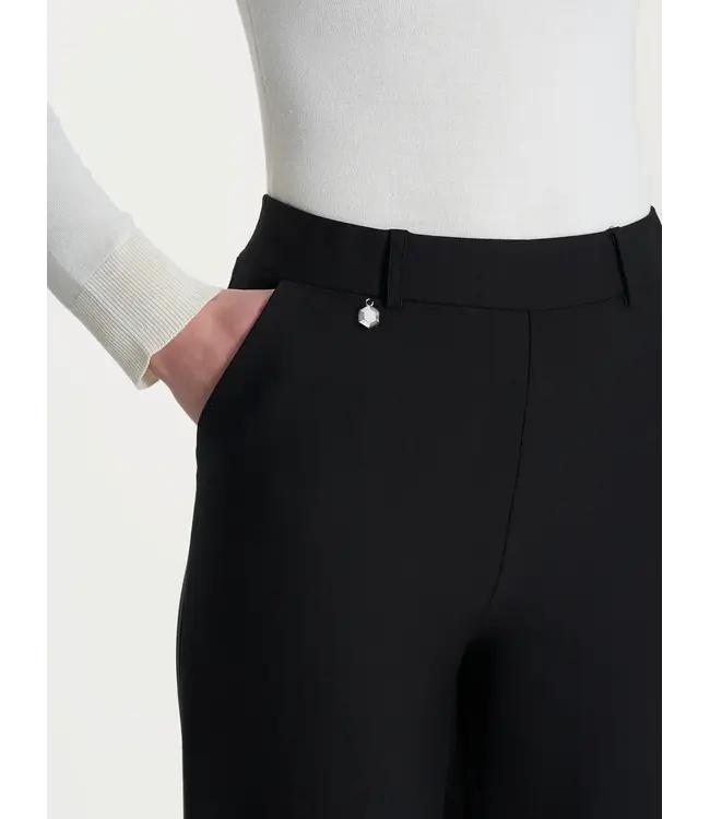 Ragno Broek Cropped Wide DB24P4 Nero Black