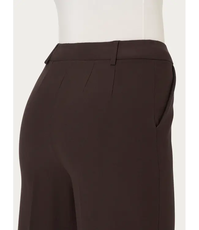 Ragno Broek Cropped Wide DB24P4 Chocolate Brown