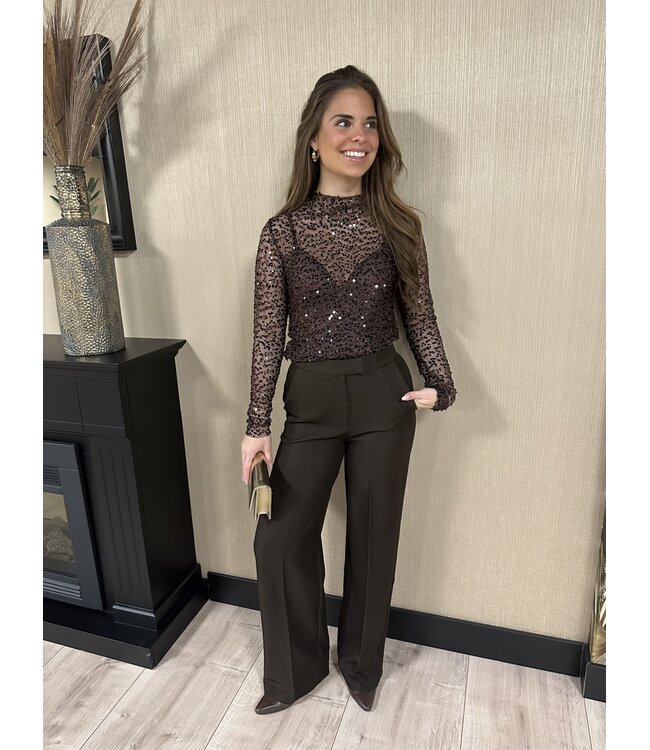 IM Top Loise Sparkle Brown