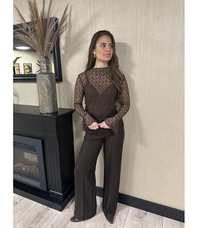IM Top Lace Marron Brown