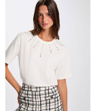 Morgan de toi Morgan T-shirt Dourra Off White