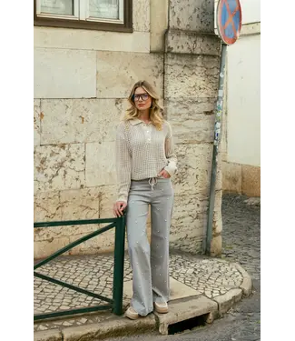 C&S The Label C&S Trui Knit Pullover Kassidy Sand