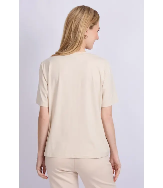 C&S T-shirt Talysa Sand