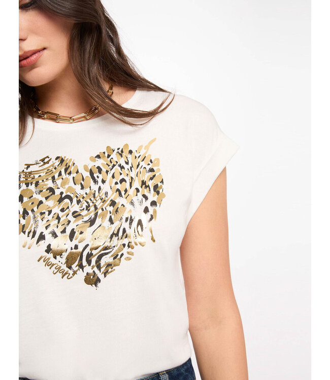 Morgan T-shirt Dloup Off White