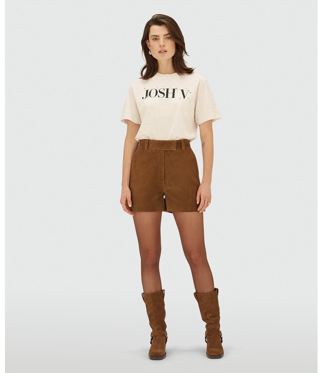 Josh V T-shirt Britta Ecru Melange