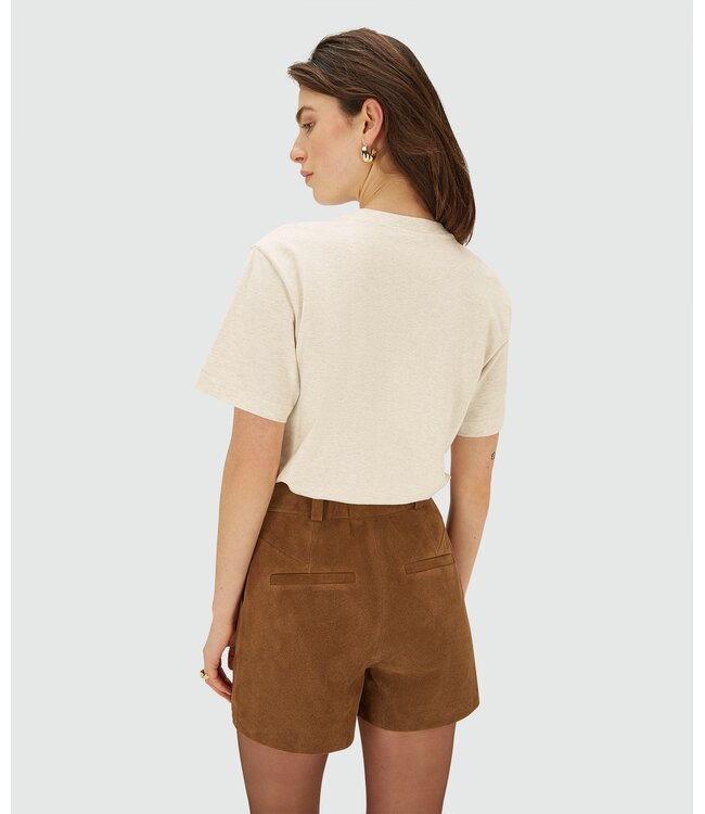 Josh V T-shirt Britta Ecru Melange