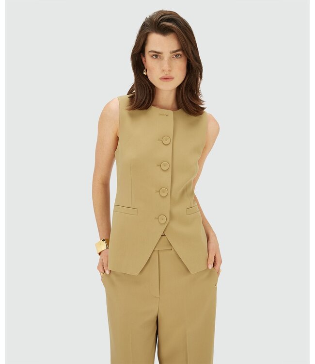 Josh V Gilet Kiro Mustard Yellow