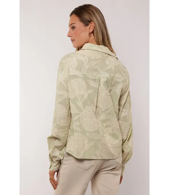 G-maxx Blouse Kimberley Light Moss/Sand