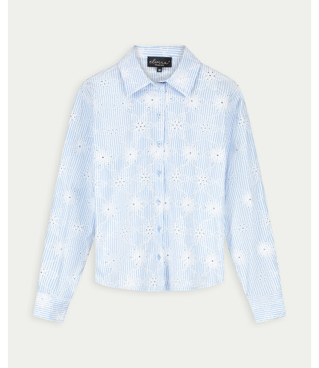 Elvira Blouse Falon Striped Blue