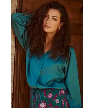 Lofty Manner Lofty Manner Blouse Dalia Teal