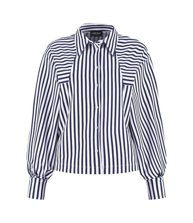 Lady Day Blouse Gem Blue / Simple White