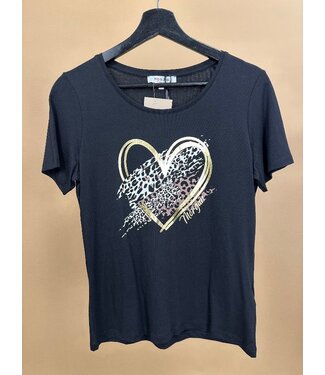 Morgan de toi Morgan T-shirt Dlopi Black