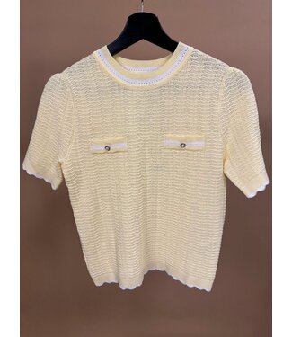 Morgan de toi Morgan Top Mseoul Butter Yellow