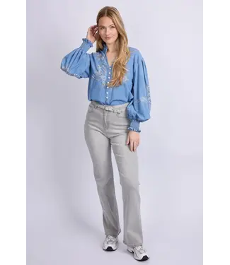 CS The Label CS The Label Broek Priya Denim Light Grey