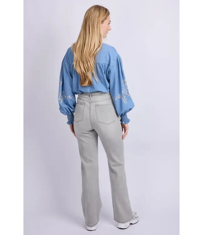 CS The Label Broek Priya Denim Light Grey