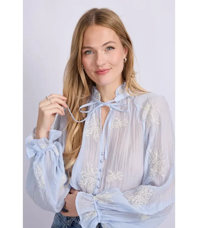 CS The Label Blouse Lyra Blue Mist