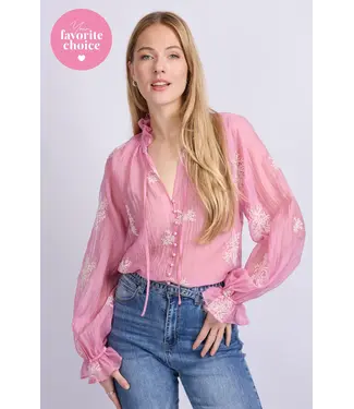 CS The Label CS The Label Blouse Lyra Dusty Mauve