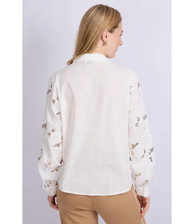 CS The Label Blouse Leilani Offwhite