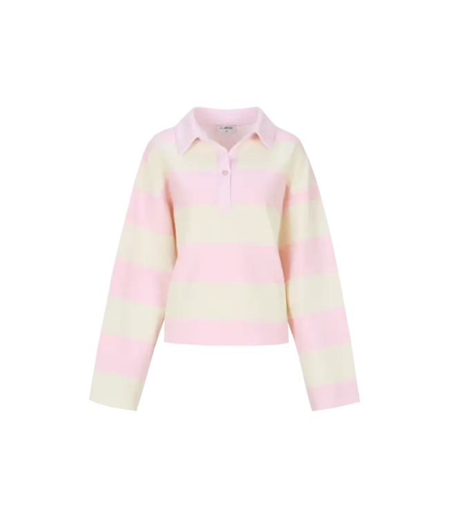 Fluresk Sweater Zeyna Soft Pink / Offwhite