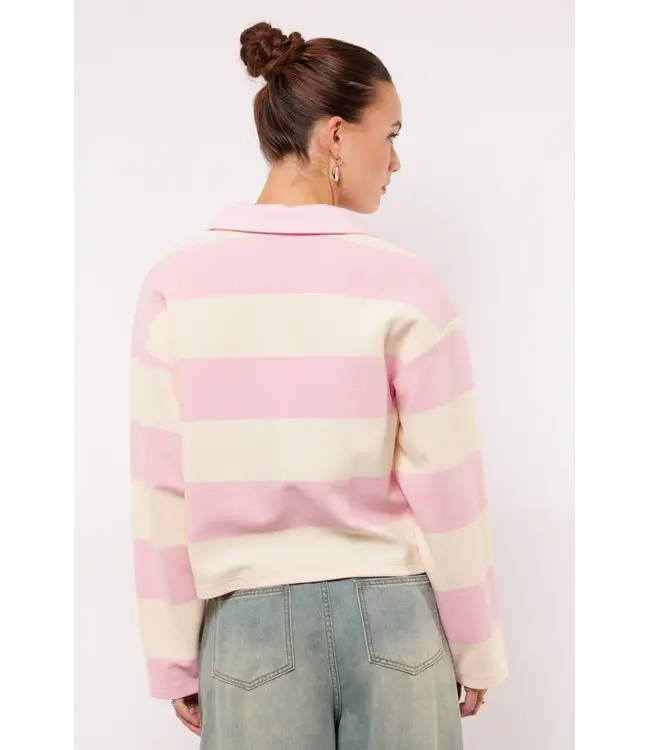 Fluresk Sweater Zeyna Soft Pink / Offwhite