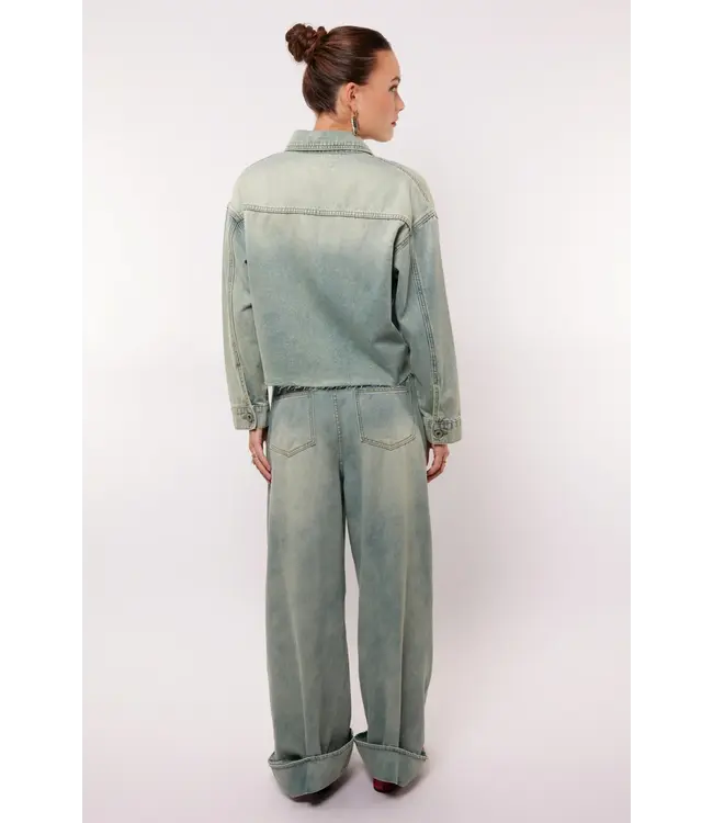 Fluresk Broek Sien Denim Green