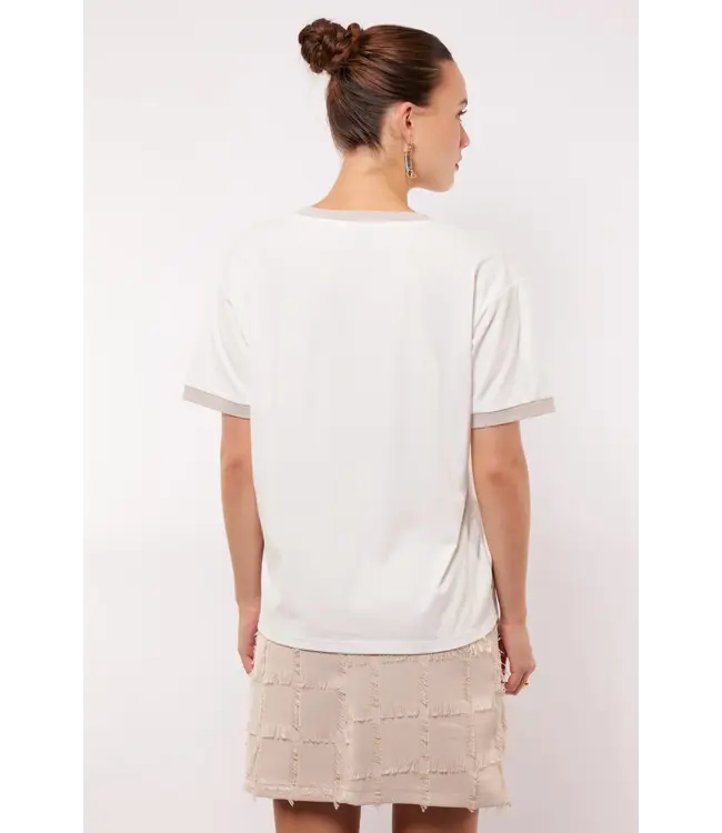 Fluresk T-shirt Indira Denim / Sand