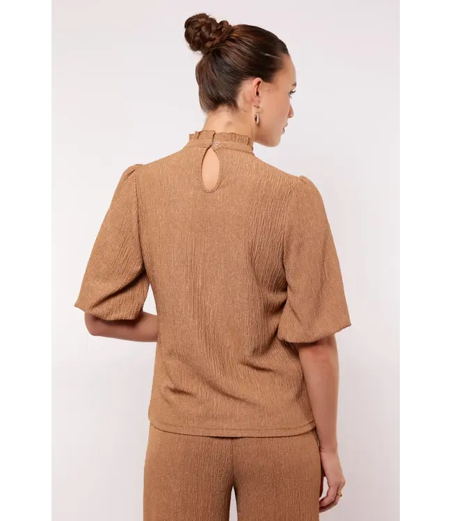 Fluresk Top Geneva Tawny Camel