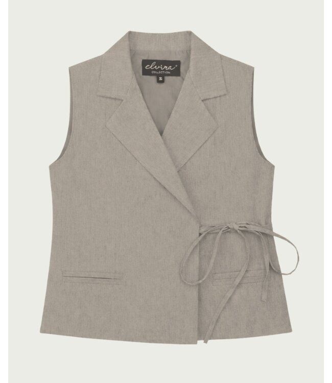 Elvira Gilet Zenzi Creme Melange